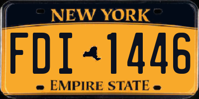 NY license plate FDI1446
