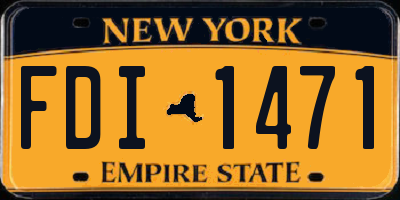 NY license plate FDI1471