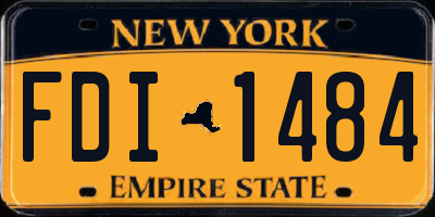 NY license plate FDI1484