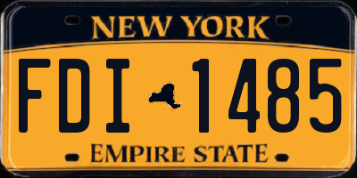 NY license plate FDI1485