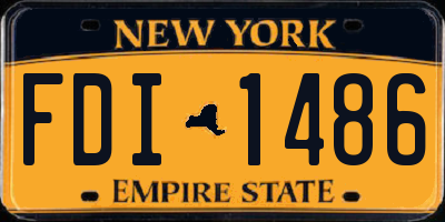 NY license plate FDI1486