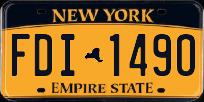 NY license plate FDI1490