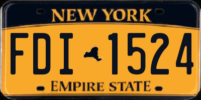 NY license plate FDI1524