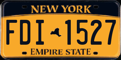NY license plate FDI1527