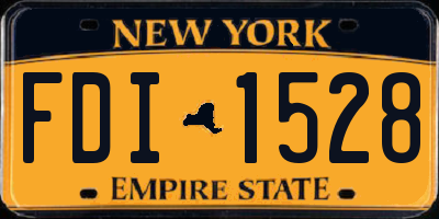 NY license plate FDI1528