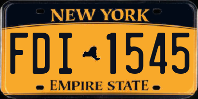 NY license plate FDI1545