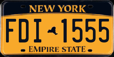 NY license plate FDI1555