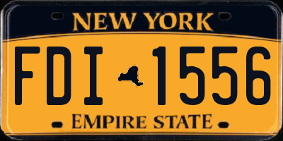 NY license plate FDI1556