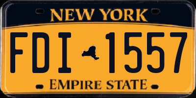 NY license plate FDI1557