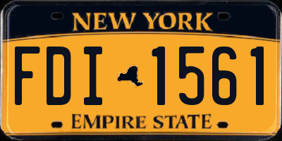 NY license plate FDI1561