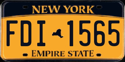 NY license plate FDI1565