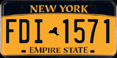 NY license plate FDI1571