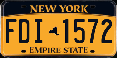 NY license plate FDI1572