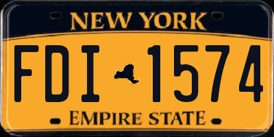 NY license plate FDI1574