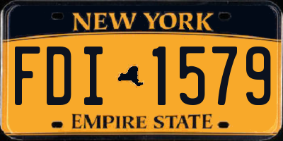 NY license plate FDI1579