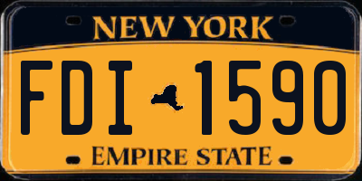 NY license plate FDI1590