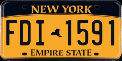 NY license plate FDI1591