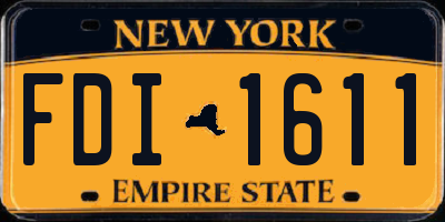 NY license plate FDI1611