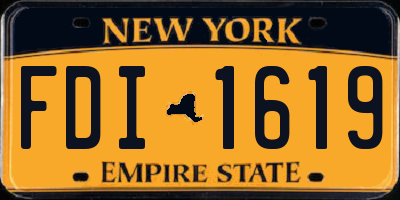 NY license plate FDI1619