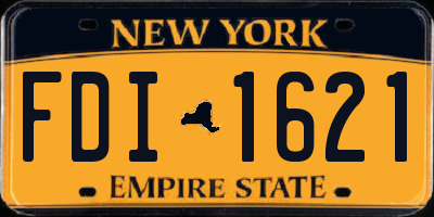 NY license plate FDI1621