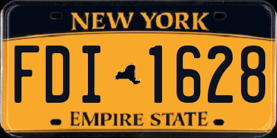 NY license plate FDI1628