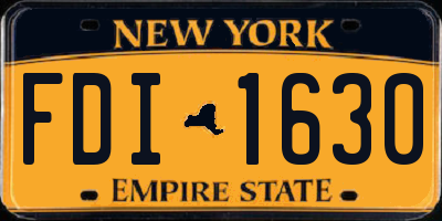 NY license plate FDI1630