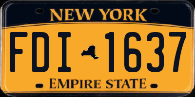 NY license plate FDI1637