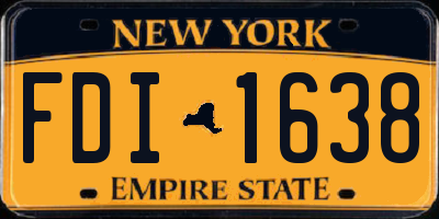 NY license plate FDI1638