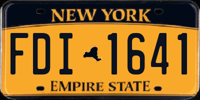 NY license plate FDI1641