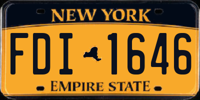NY license plate FDI1646