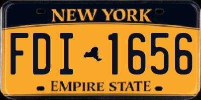 NY license plate FDI1656