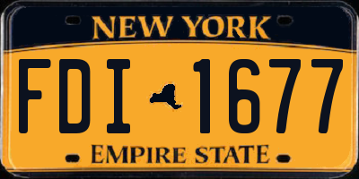 NY license plate FDI1677