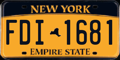 NY license plate FDI1681