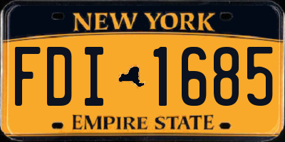 NY license plate FDI1685
