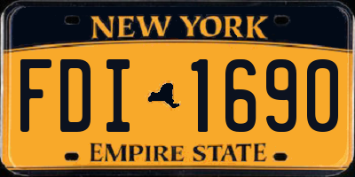 NY license plate FDI1690