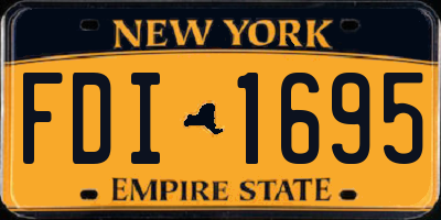 NY license plate FDI1695