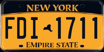 NY license plate FDI1711