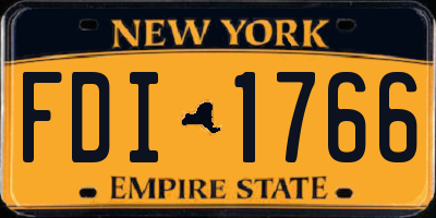 NY license plate FDI1766