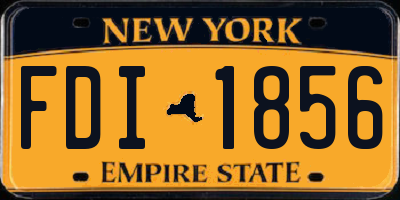 NY license plate FDI1856