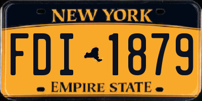 NY license plate FDI1879