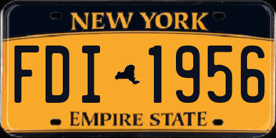 NY license plate FDI1956