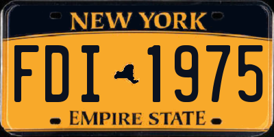 NY license plate FDI1975