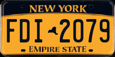 NY license plate FDI2079