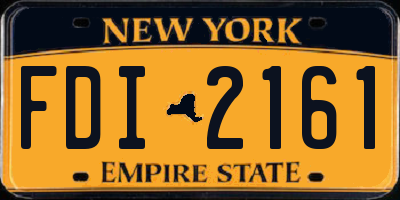 NY license plate FDI2161
