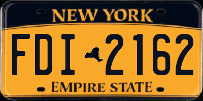 NY license plate FDI2162