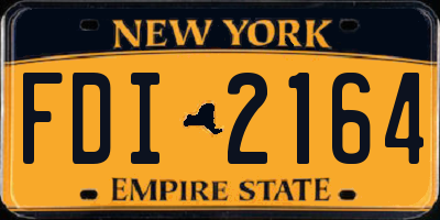 NY license plate FDI2164