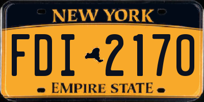 NY license plate FDI2170