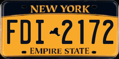 NY license plate FDI2172