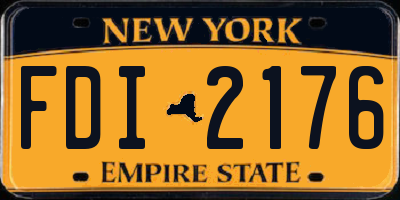 NY license plate FDI2176