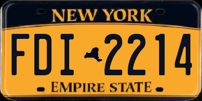 NY license plate FDI2214